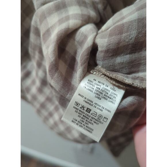 Akemi + Kin Anthropologie Plaid Tunic Top - Picture 7 of 7